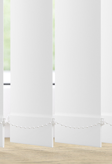 Trinity (Blackout), White - Vertical Blind Slats